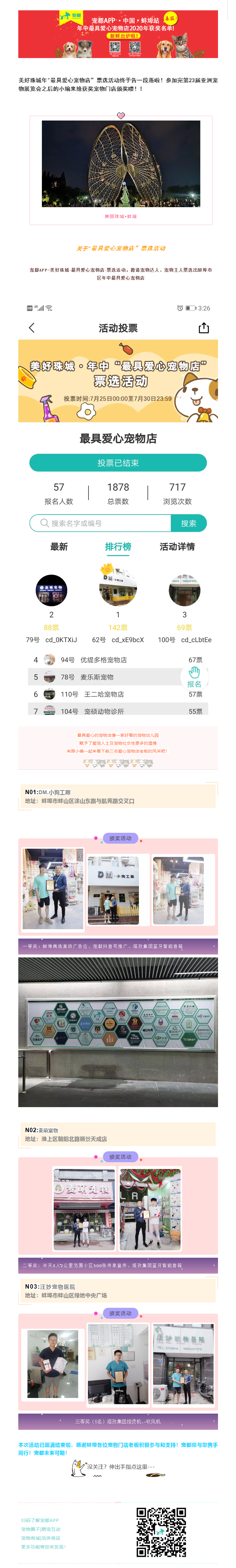 喜報(bào)！2020年寵都APP?中國?美麗珠城?蚌埠站---最具愛心寵物店獲獎(jiǎng)名單新鮮出爐啦！